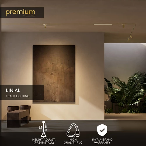 Lucide Premium LINIAL Suspension cable - 1-Circuit lighting system - Smart - 48V Track - Champagne - USP